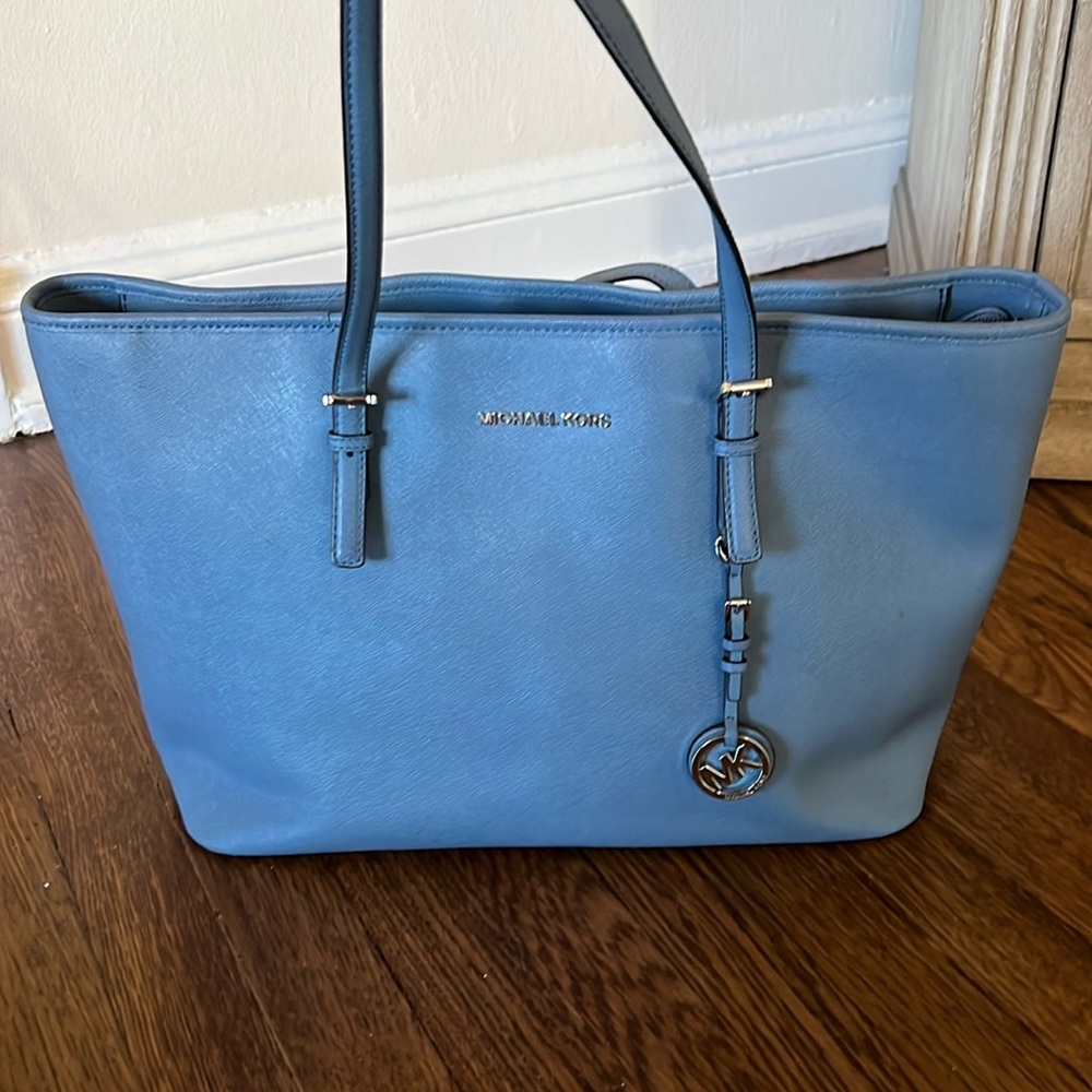 Michael Kors Pale Blue Tote Bag